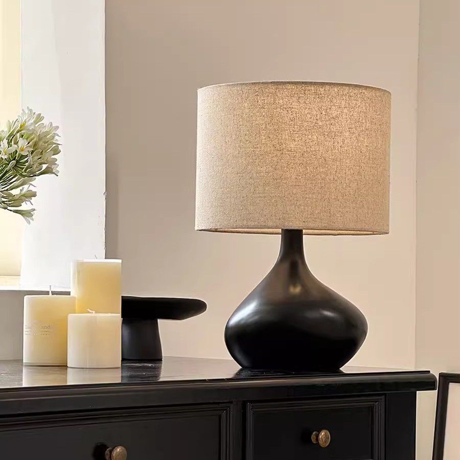 Bingley Ceramic Table Lamp | Natural Linen Shade