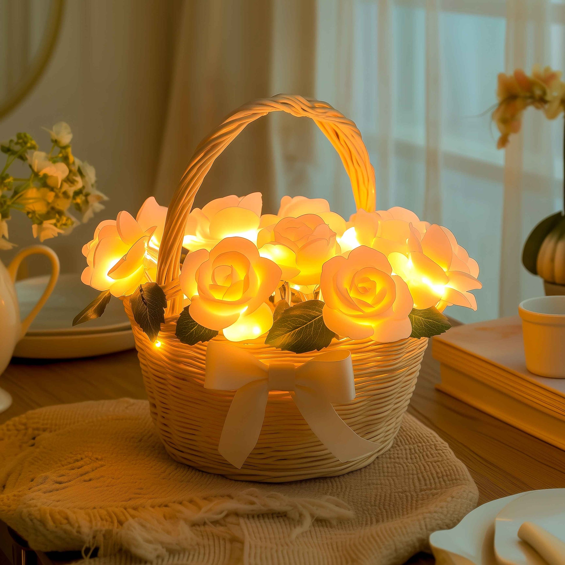 BloomBasket Light – Charming LED Flower Basket Glow 1