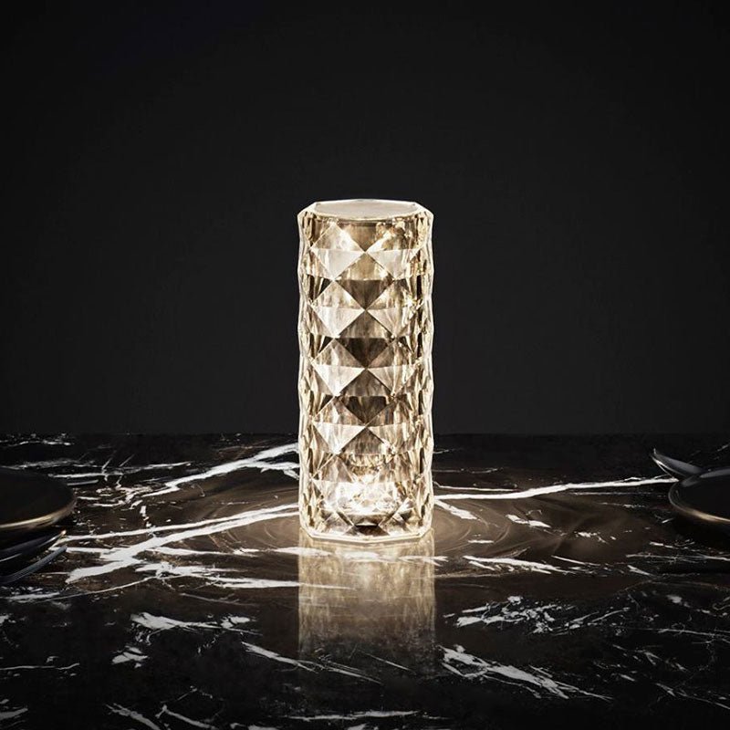 Bloom Crystal Table Lamp – Elegant Polygonal Design for Serene Illumination 2