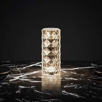 Bloom Crystal Table Lamp – Elegant Polygonal Design for Serene Illumination 2