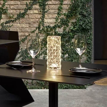 Bloom Crystal Table Lamp – Elegant Polygonal Design for Serene Illumination 5