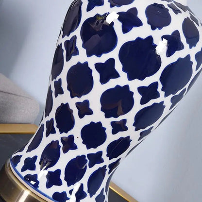 Blue Retro Table Lamp – Elegant Ambience for Any Space 4