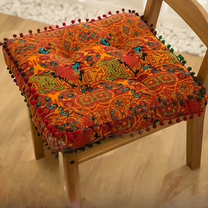 Bohemian Embroidered Floor Cushion – Artistic Comfort For Relaxing Spaces 0