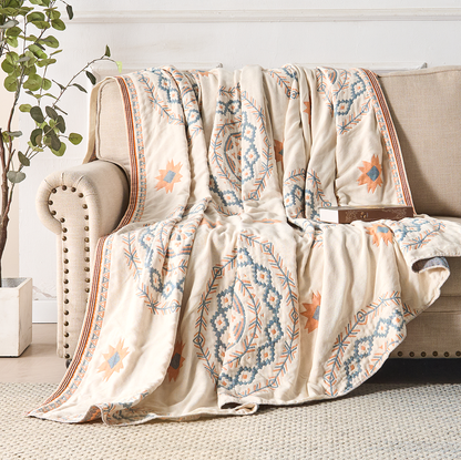 Calm Mandala Throw Blanket – Cozy Bohemian Comfort for Every Occasion 6