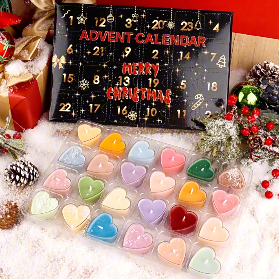 Candle Dream Advent Calendar – Heart-Shaped Candles for Festive Moments 1