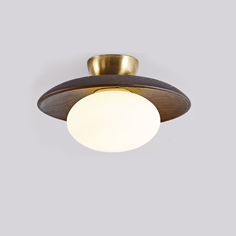 Cathy Ceiling Lamp Wood And Glass – Timeless Design With Soft Ambient Glow 9