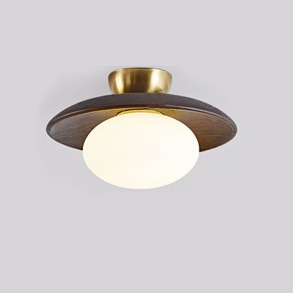 Cathy Ceiling Lamp Wood And Glass – Timeless Design With Soft Ambient Glow 9