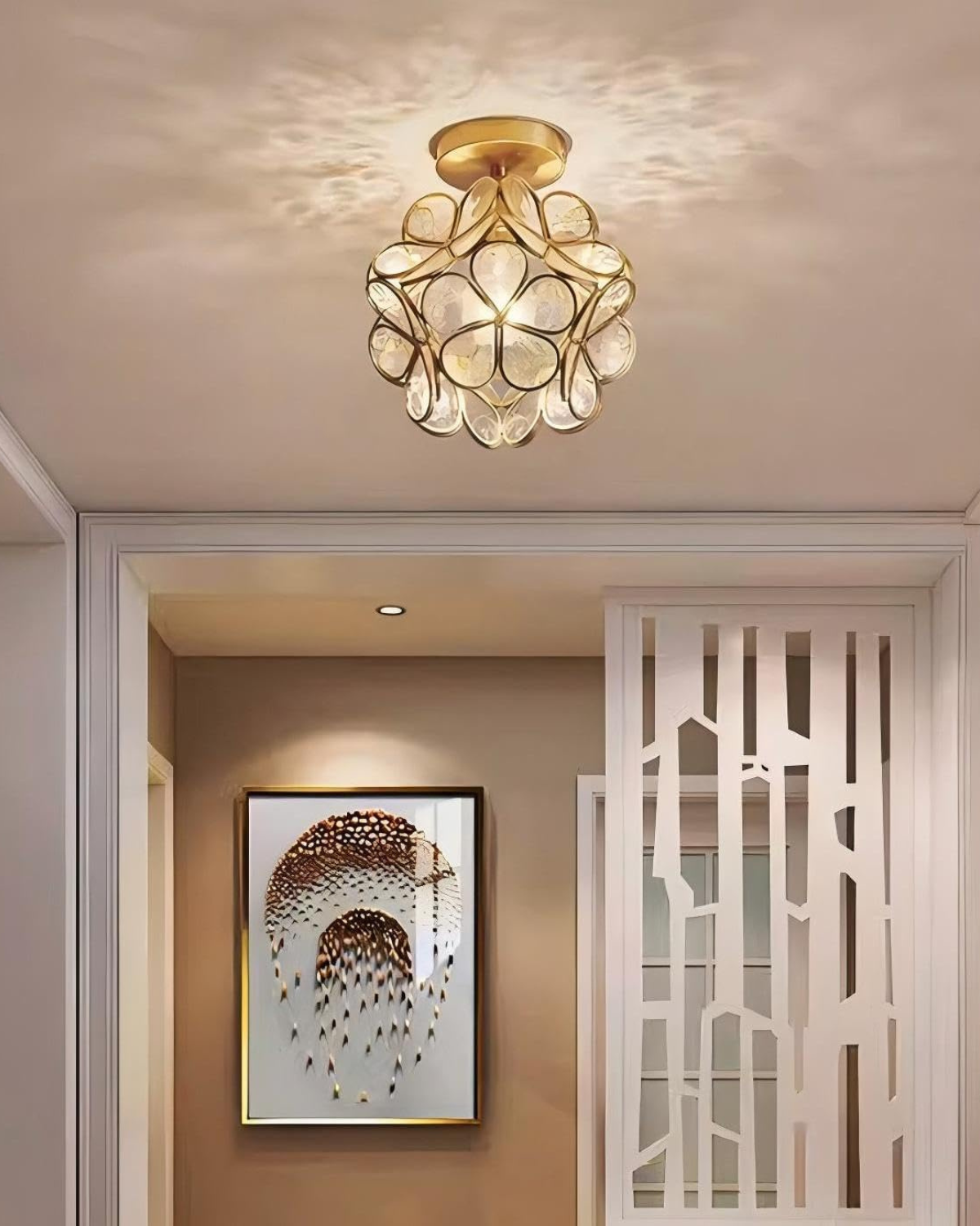Ceiling Light Inge – Elegant Floral Design with Soft Illumination 3