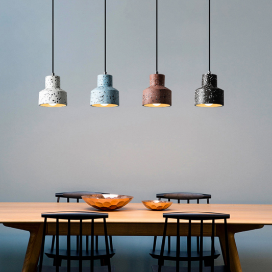 Cement Terrazzo Pendant Light – Stylish Vintage Charm for Any Space 1