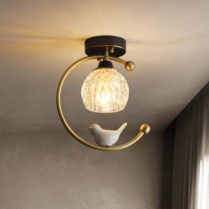 Ceramic Bird Ceiling Light Fixture – Elegant Design for Stylish Spaces 4