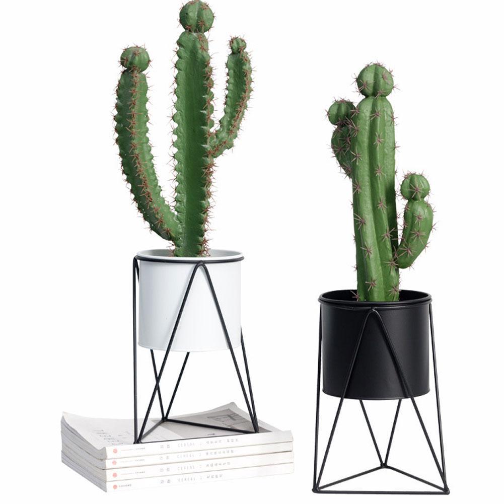 Ceramic Planter with Metal Stand – Stylish Indoor Display for Your Greenery 4