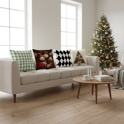 Checked Cushion Cover 40x40 – Chic Design for Cozy Spaces 1