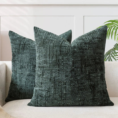 Chenille Rough Yarn Pillow Cover – Elegant Texture for Cozy Spaces 0