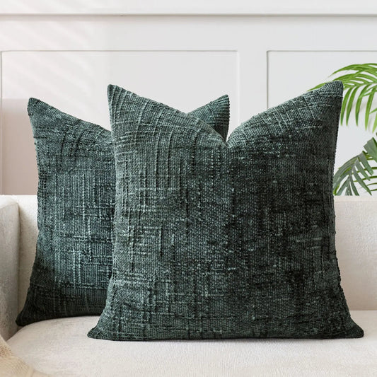 Chenille Rough Yarn Pillow Cover – Elegant Texture for Cozy Spaces 0