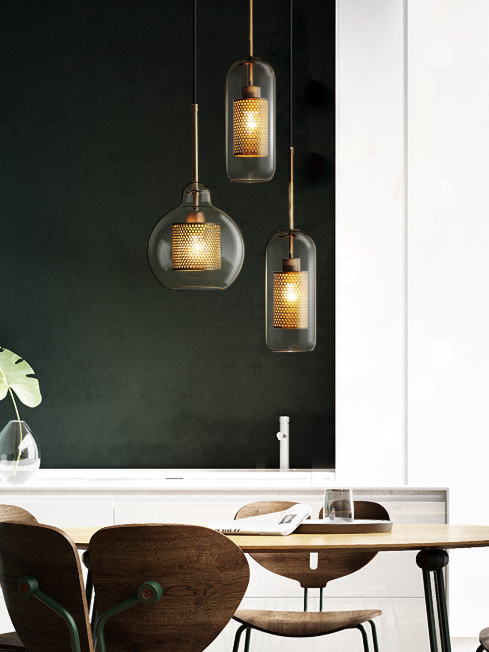 Chiswick Glass Pendant Light – Stunning Honeycomb Design for Inviting Ambiance 6