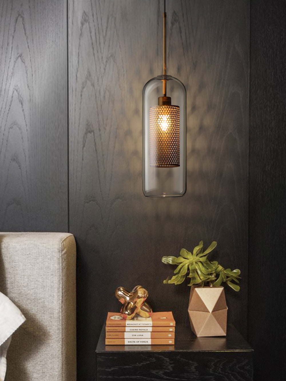 Chiswick Glass Pendant Light – Stunning Honeycomb Design for Inviting Ambiance 7