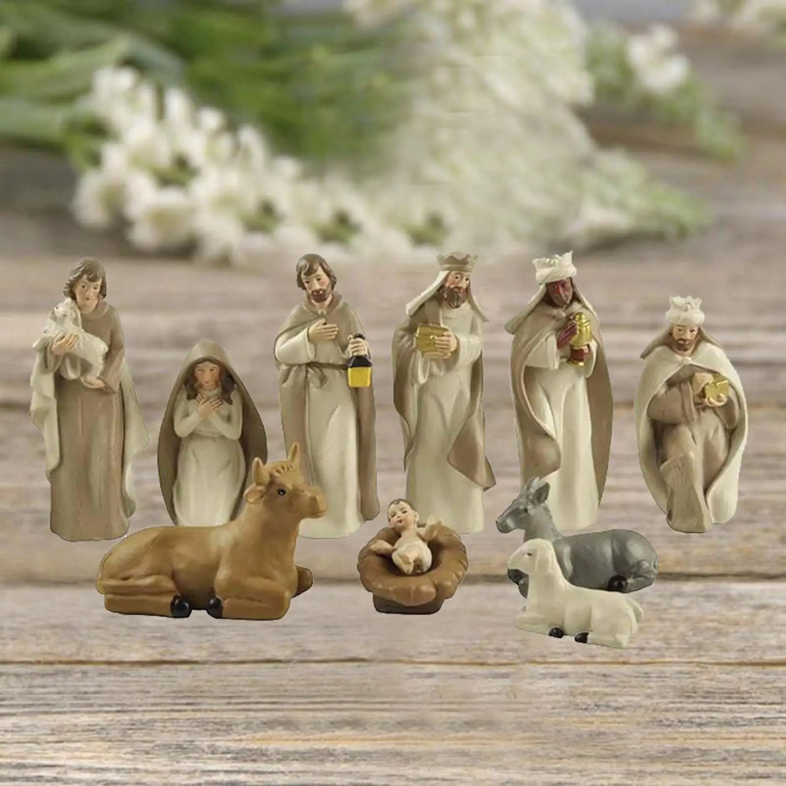 **Christmas Crib Set** – Beautifully Crafted Nativity Scene 4
