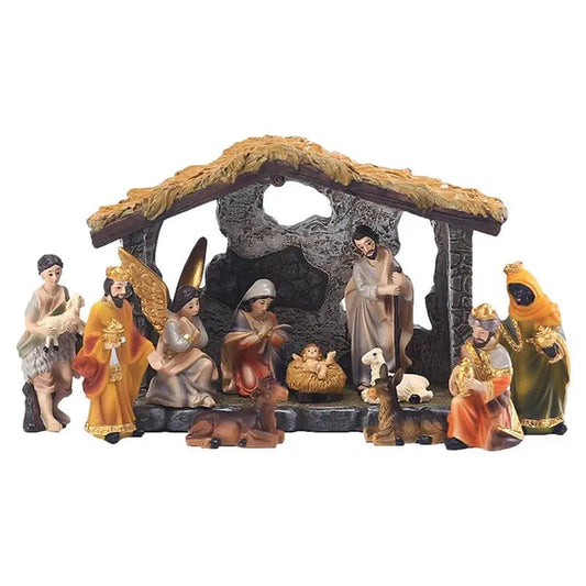 **Christmas Crib Set** – Exquisite Figures for Festive Atmosphere 0
