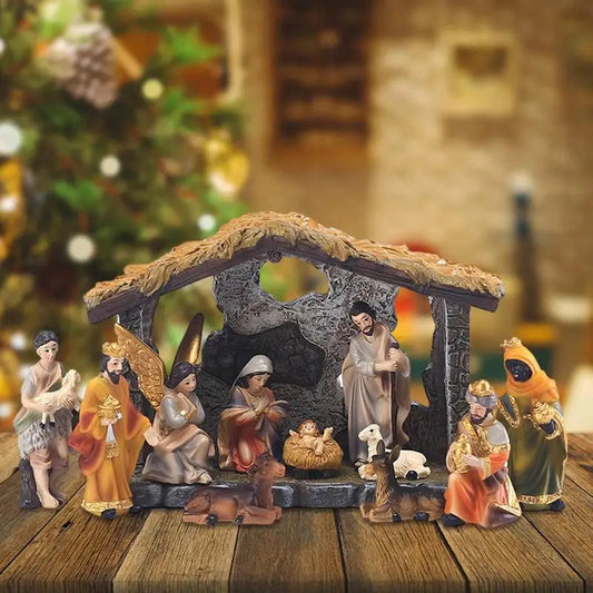 **Christmas Crib Set** – Exquisite Figures for Festive Atmosphere 1