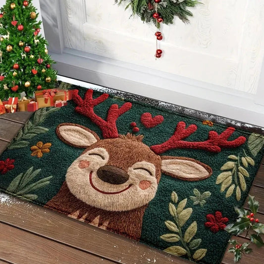 Christmas Door Mat Red Santa Claus – Joyful Addition for Your Holiday Decor 1