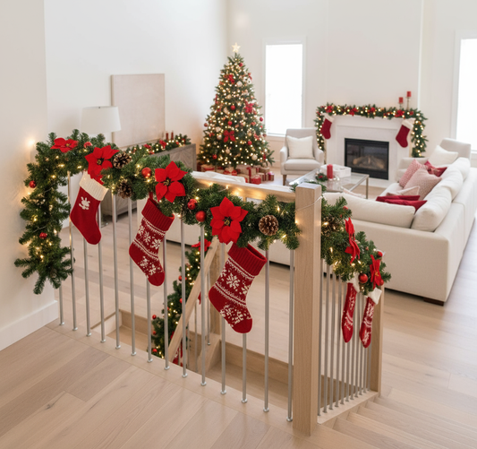 Christmas Garland With Lights – Transform Your Space With Cozy Illumination 1