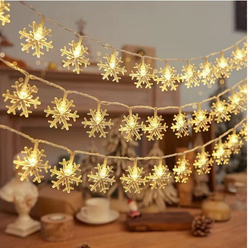 Christmas Lights Snowflake – Warm LED Glow for Festive Cheer 1
