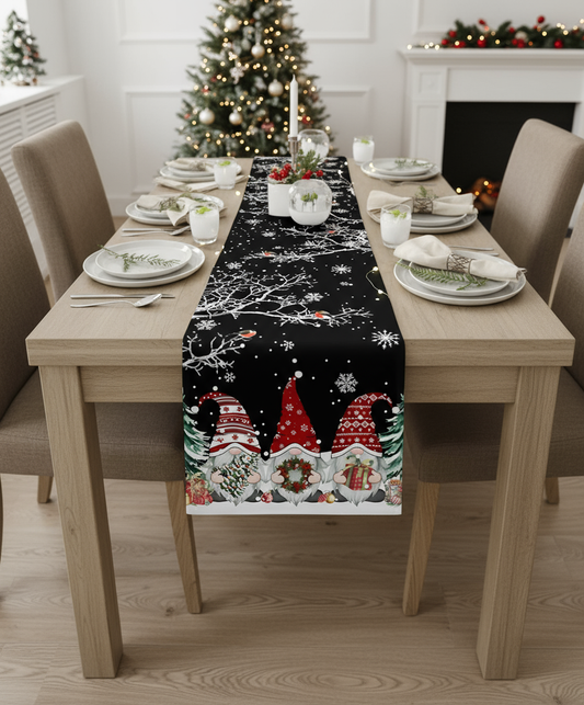 Christmas Table Runner Snowflakes – Charming Winter Accent for Holiday Celebrations 1