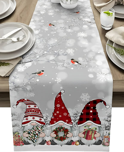 Christmas Table Runner Snowflakes – Charming Winter Accent for Holiday Celebrations 10