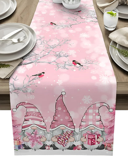 Christmas Table Runner Snowflakes – Charming Winter Accent for Holiday Celebrations 11