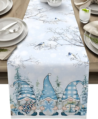 Christmas Table Runner Snowflakes – Charming Winter Accent for Holiday Celebrations 9