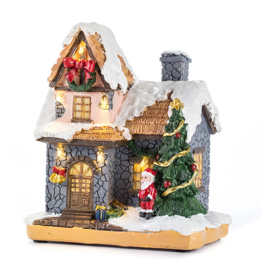Christmas Village with LED – Hand-Painted Charm for Cozy Holidays 0