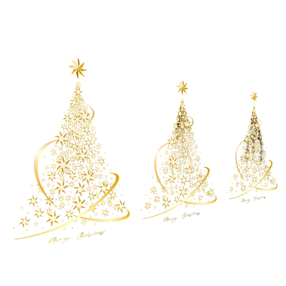 Christmas Window Sticker Gold – Stylish Addition for Holiday Cheer 0