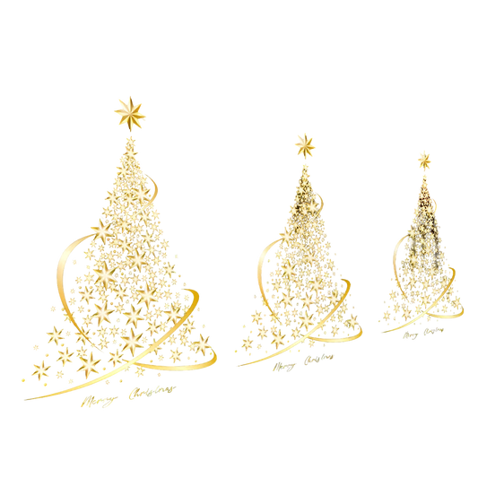 Christmas Window Sticker Gold – Stylish Addition for Holiday Cheer 0