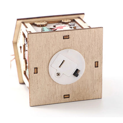 **Christmas Wood Pendant Cabin** – **Festive Lighting with Warm Glow** 3