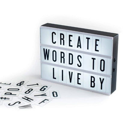 Cinematic Light Box A4 Schwarz – Kreative Beleuchtung Für Persönliche Botschaften 0