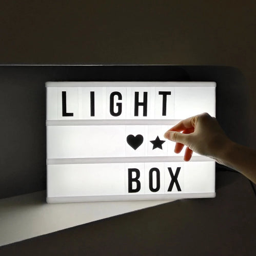 Cinematic Light Box A4 Schwarz – Kreative Beleuchtung Für Persönliche Botschaften 2