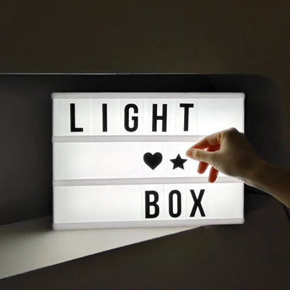 Cinematic Light Box A4 Schwarz – Kreative Beleuchtung Für Persönliche Botschaften 2