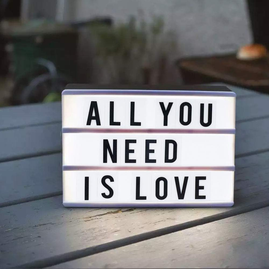 Cinematic Light Box A4 Schwarz – Kreative Beleuchtung Für Persönliche Botschaften 3