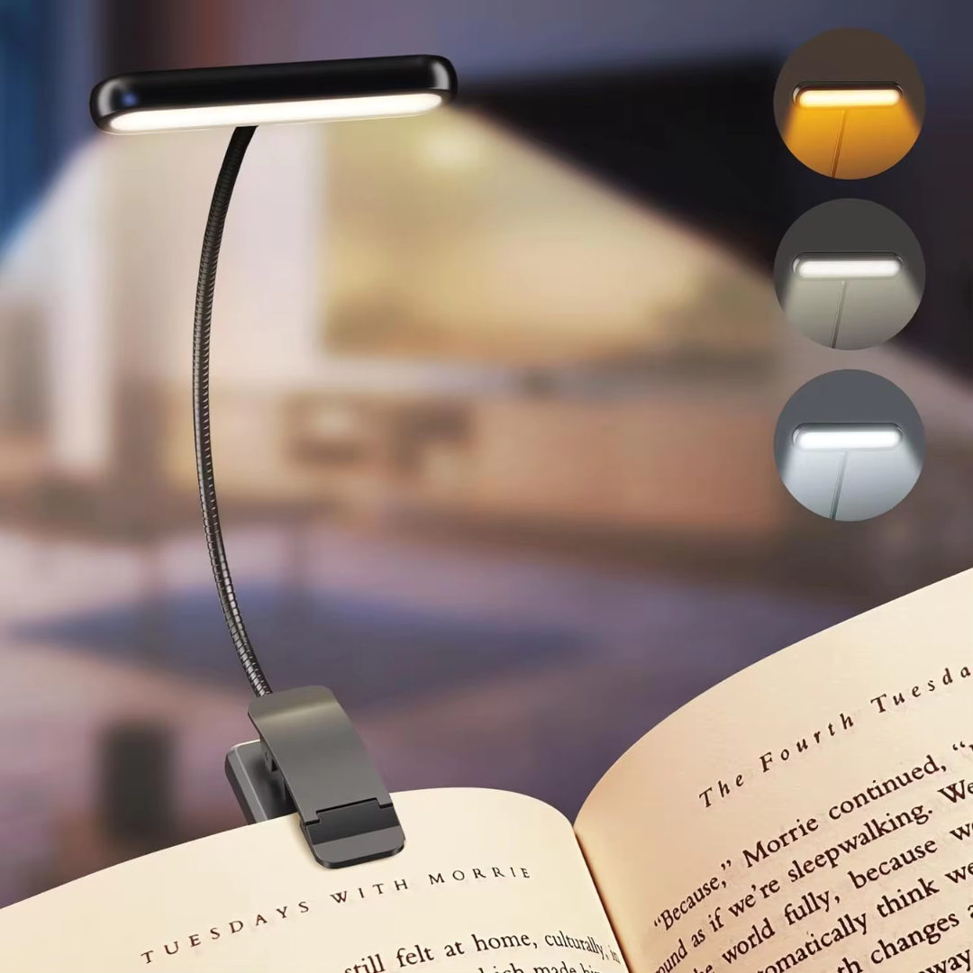ClipGlow LED Reading Lamp – Ideal Bedside Light for Avid Readers 0