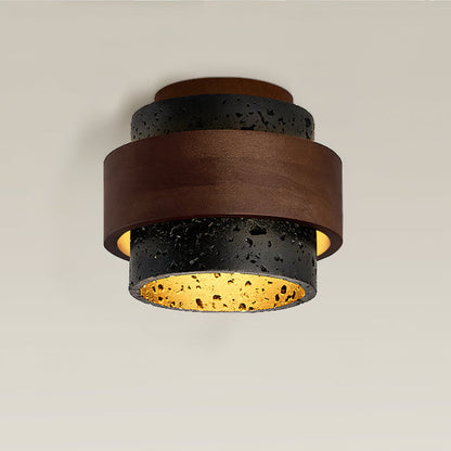 Cole Travertine Ceiling Light – Elegant Design with Natural Touch 0