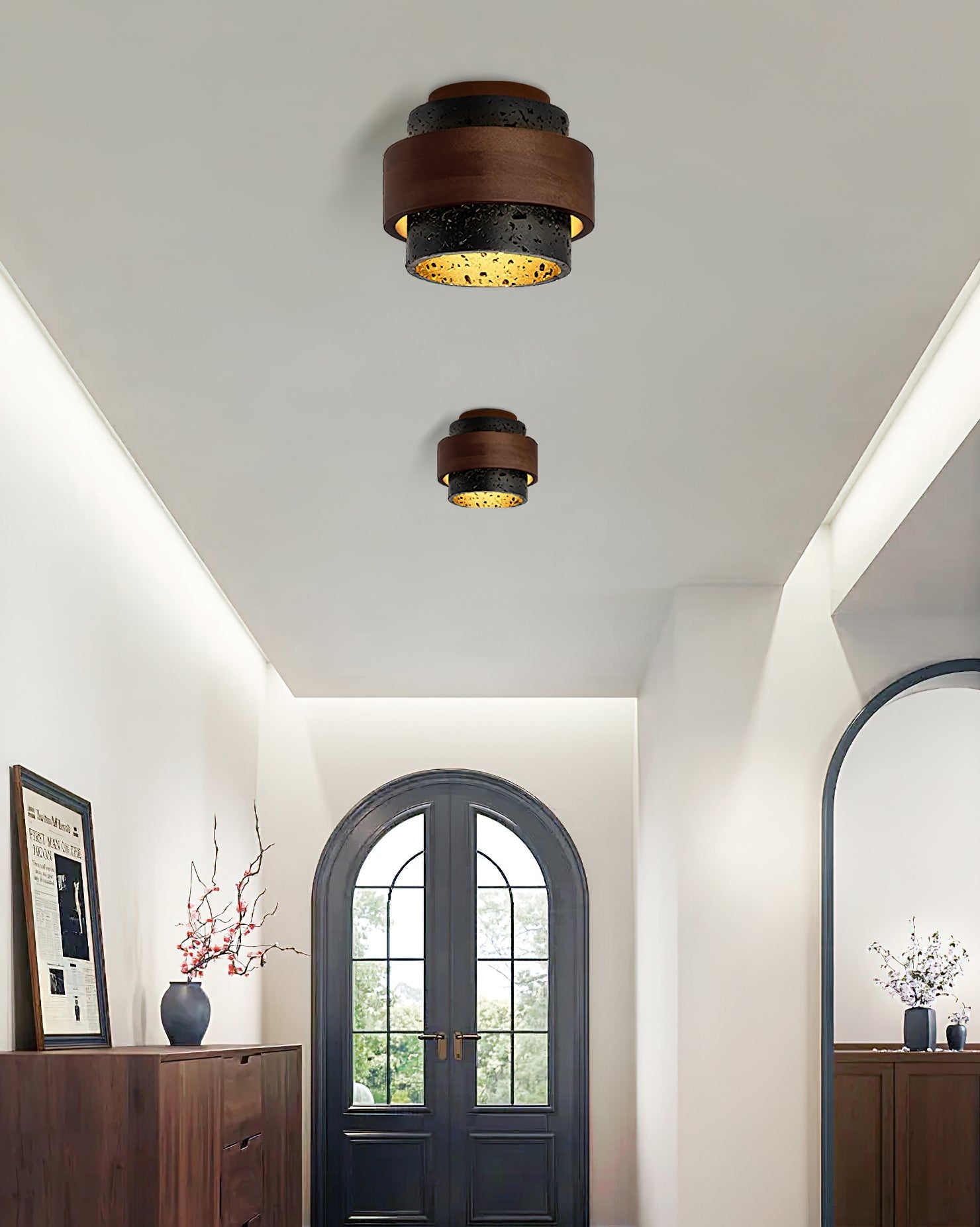 Cole Travertine Ceiling Light – Elegant Design with Natural Touch 3