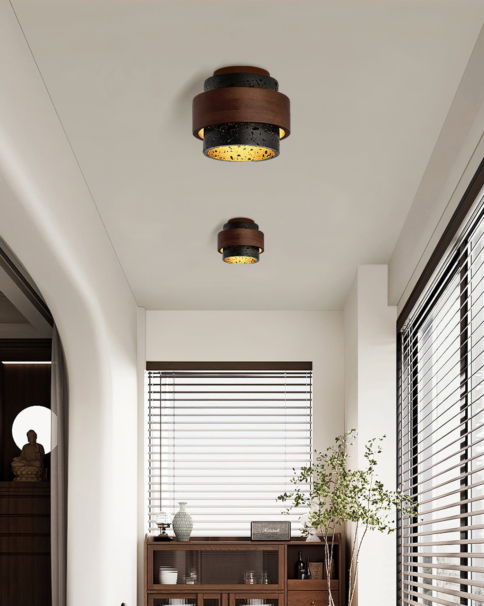 Cole Travertine Ceiling Light – Elegant Design with Natural Touch 6