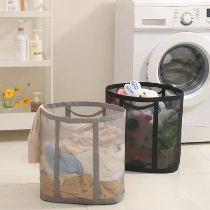 Collapsible Mesh Laundry Hamper – Efficient Airflow for Tidy Spaces 1