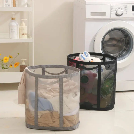 Collapsible Mesh Laundry Hamper – Efficient Airflow for Tidy Spaces 1