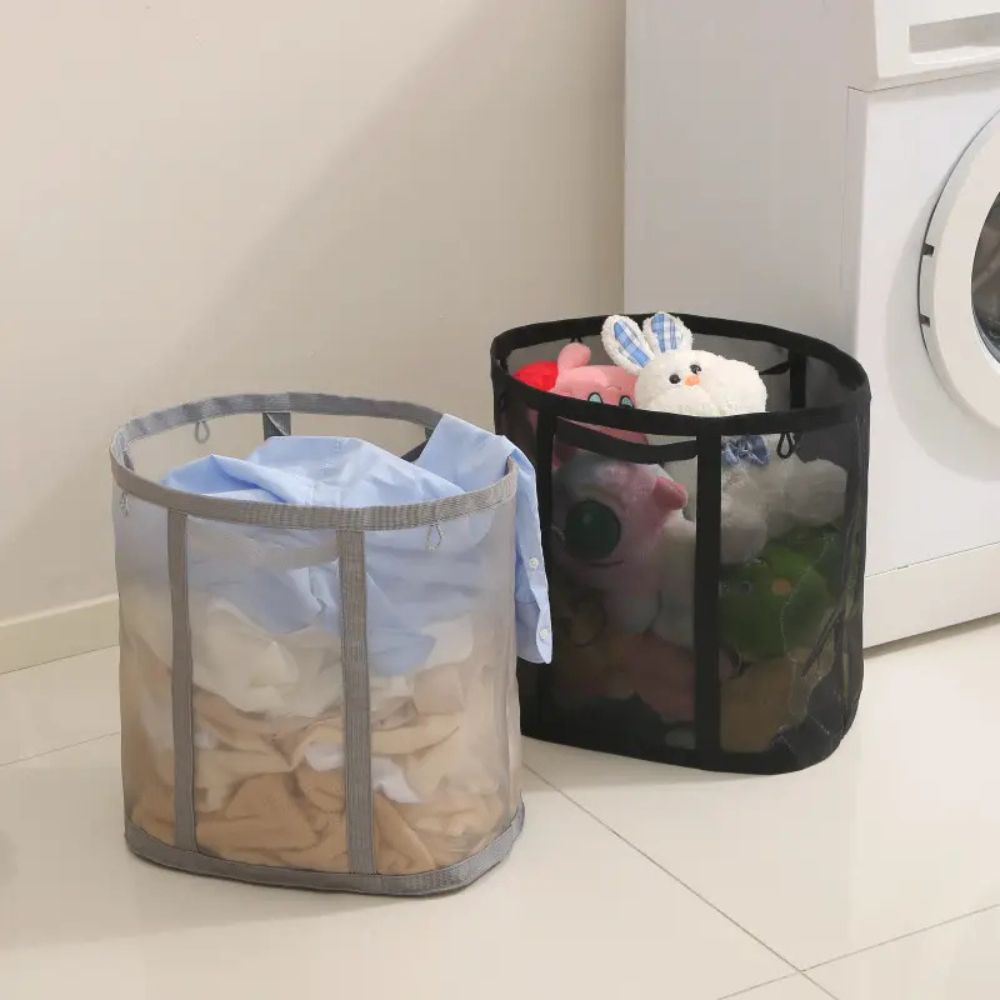 Collapsible Mesh Laundry Hamper – Efficient Airflow for Tidy Spaces 7
