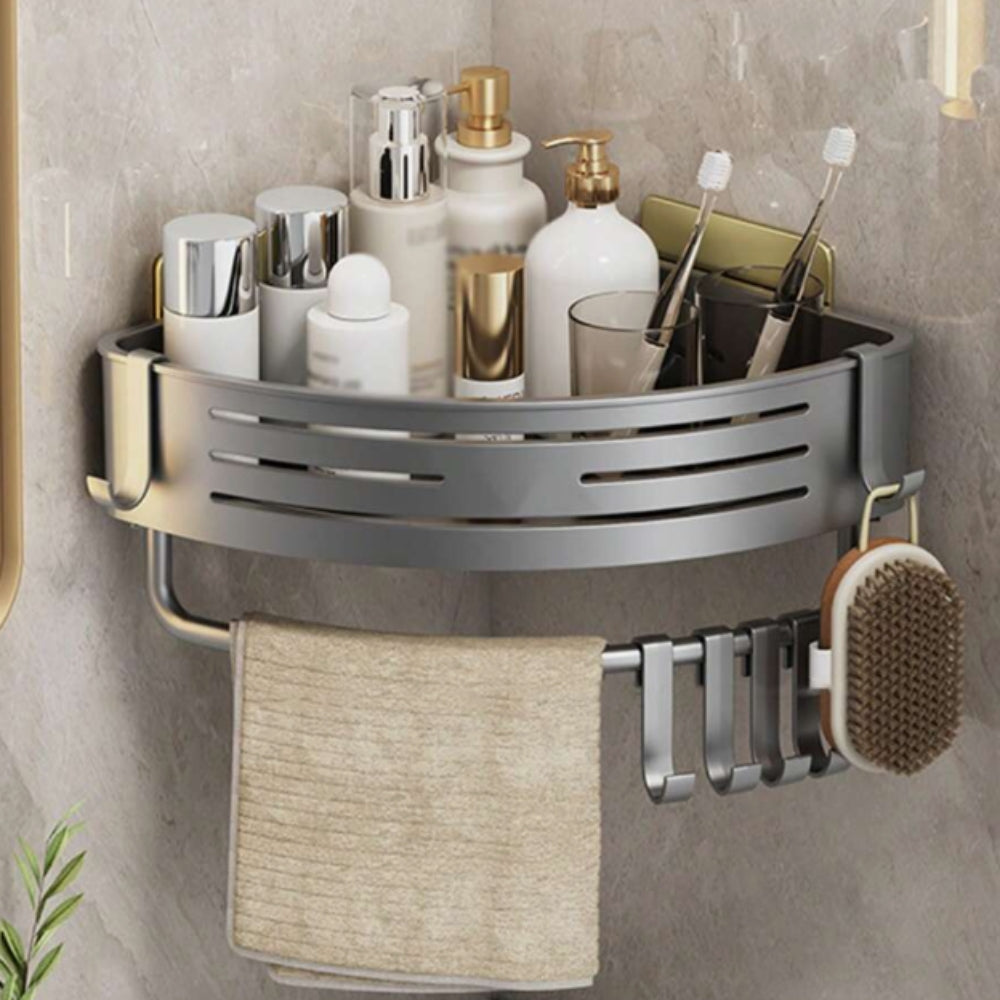 Corner Shower Shelf Aluminum – Maximize Your Bathroom Storage Effortlessly 0