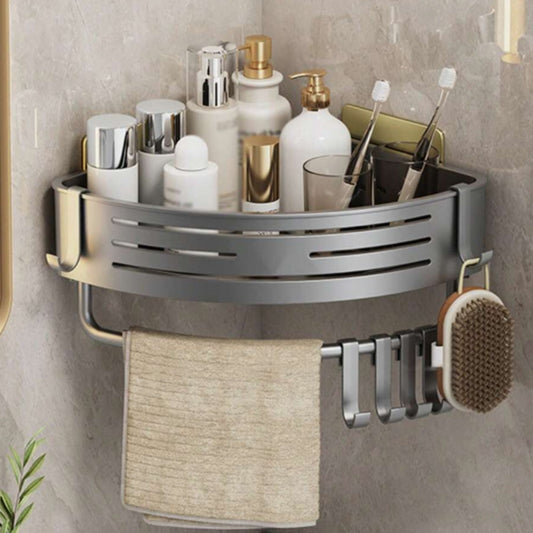 Corner Shower Shelf Aluminum – Maximize Your Bathroom Storage Effortlessly 0