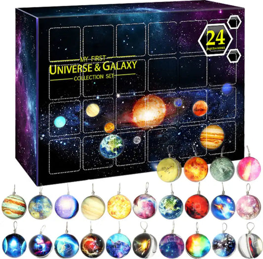 Cosmic Pendant Advent Calendar – Enchanting Planetary Holiday Decor 0