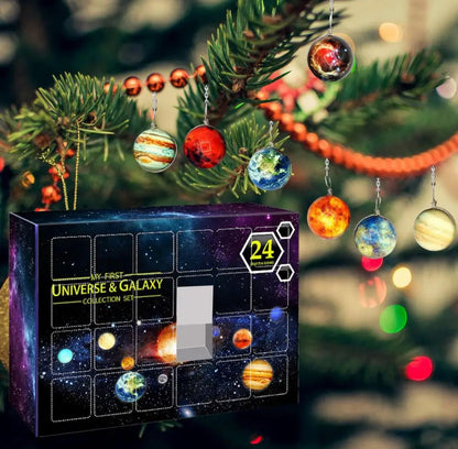 Cosmic Pendant Advent Calendar – Enchanting Planetary Holiday Decor 1