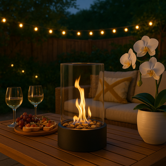 CozyFlame Tabletop Fireplace – Inviting Warmth for Every Gathering 0